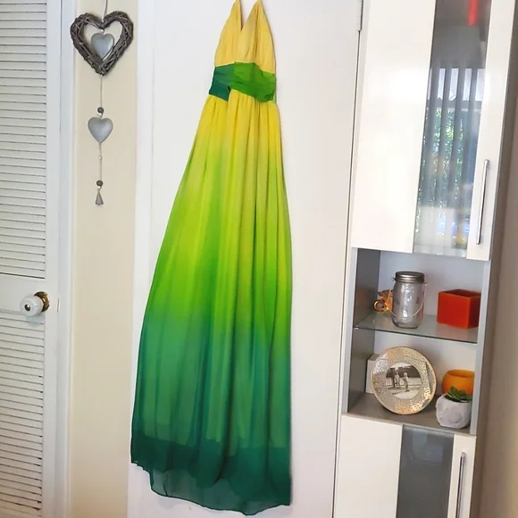 Xoxo Dresses | Xoxo Green Yellow Ombre Maxi Dress | Color: Green/Yellow | Size: S | Janettnowak's Closet